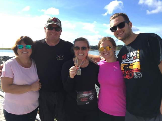 Post 10k race with family.