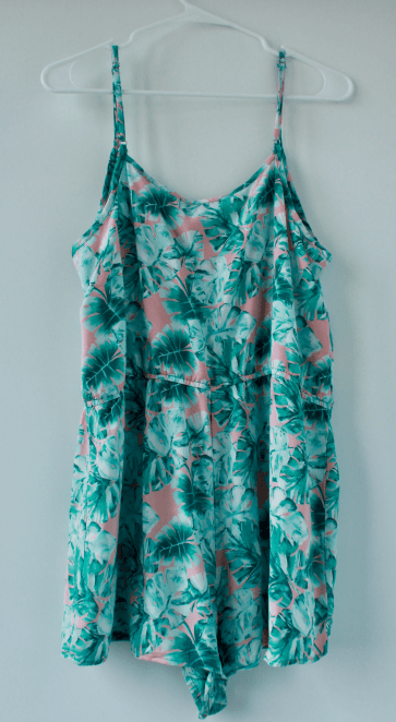Forever 21 palm romper